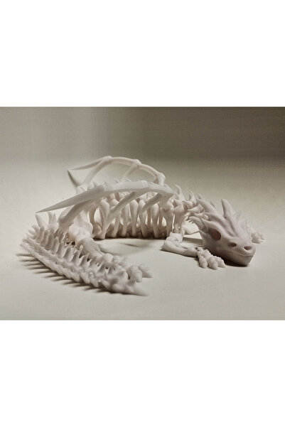 shop Detaylı Ejderha İskeleti Figürü - 3D Baskı Sanatı