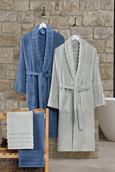 Casnack Σετ πετσέτα κεφαλής και μπουρνούζι Dora 4 τεμαχίων