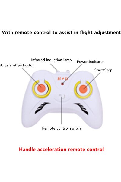 Generic RC Drone Toy - 4-Prop Quadcopter with IR & Induction, Remote Included, for Kids