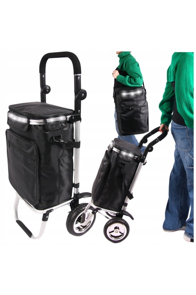 Other Geantă de cumpărături pentru cărucior, mare, ușoară, impermeabilă, cu buzunar termic, 45L