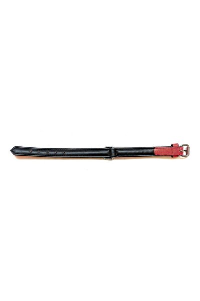 Gloria Zgardă pentru câini căptușită roșie (35 x 1,5 cm)