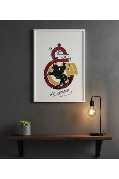 BuzzDesigns Gazi Mustafa Kemal Atatürk – Cimbom Temalı Dekoratif Duvar Tablos...