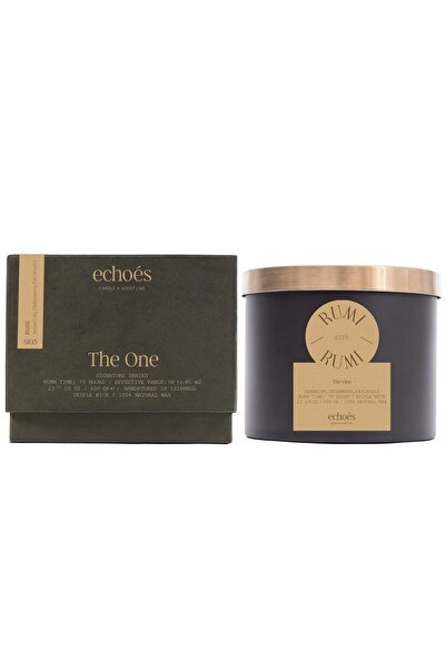 Echoes شمعة معطرة فاخرة، رومي من إيكويز، في وعاء زجاجي فاخر، 600 غرام