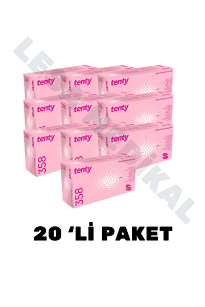 bisepetim Nitril Pudrasız Muayene Eldiveni Pembe S Beden 20’li