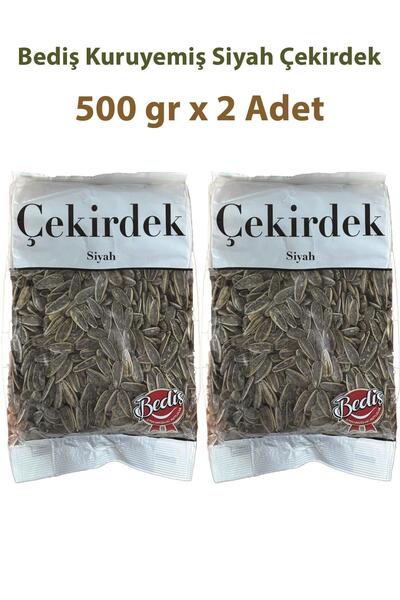 Bediş Kuruyemiş Siyah Çekirdek ve Kabuklu Fıstık Paketi 500 gr x 2 Adet