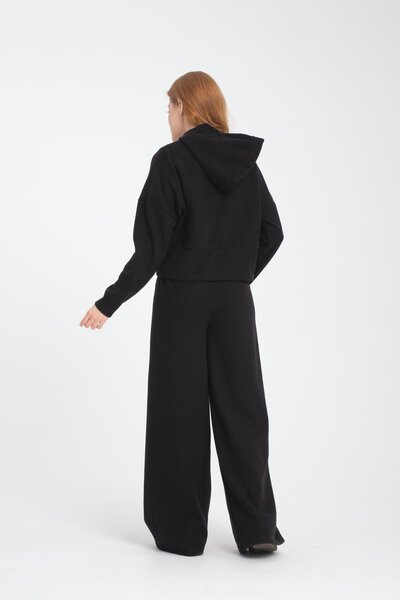 Store Selanik Fabric Wide Leg Women's Trousers/Sweatpants