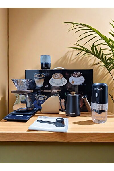 CHOIWIN V60 Coffee Maker Set - Electric Grinder, Drip Coffee Maker, Hand Brew & Portable Gift Box