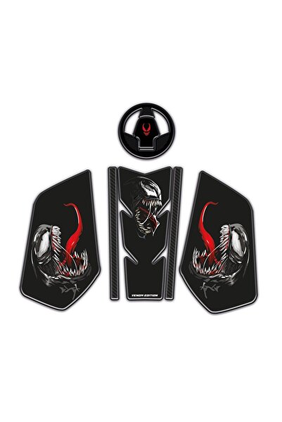 Redline Grafik TVS Raider Venom Edition Tank Pad Sticker Seti Redlinegrafik