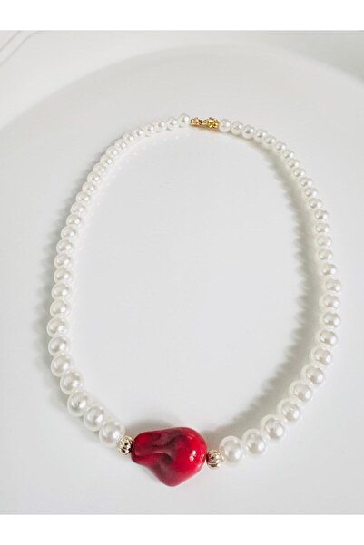 DEVİ fashion Baroque Pearl Necklace 45 cm