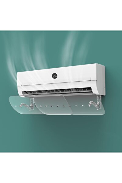 Sumkyle Split AC air Deflector Air Conditioner Deflector Adjustable Punch-free Air Baffle Windshield