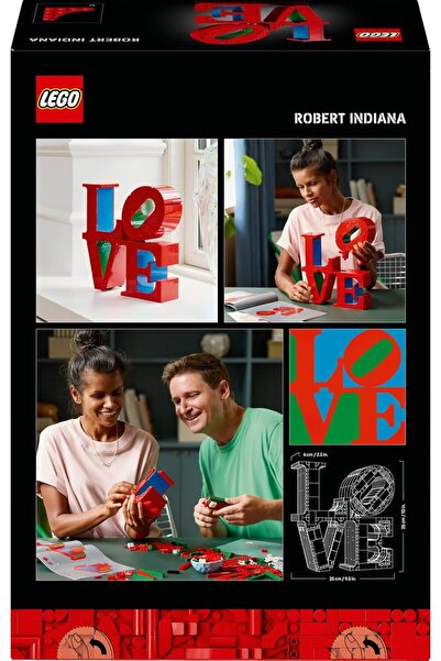 LEGO Art LOVE Building Set for Adults (31214) – Creative Adult Activity, Buildable LOVE Display, H