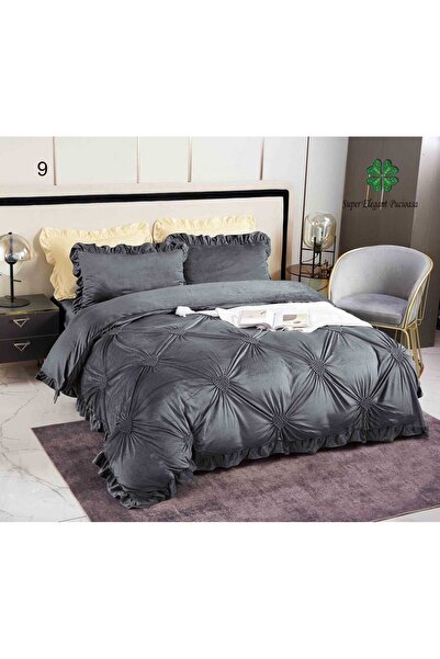 Super Elegant Pucioasa Pleated Velvet Bed Linen CATP02
