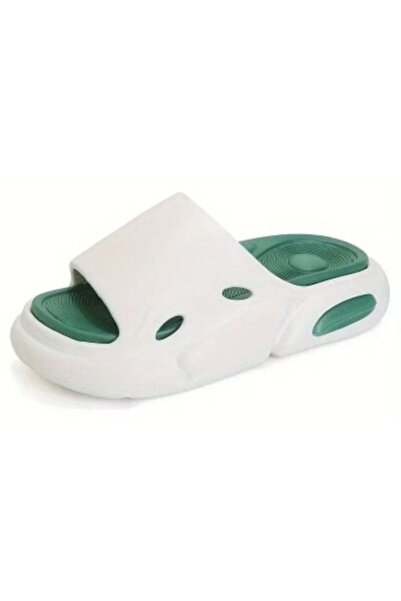 OEM Women's orthopedic-style slippers white with green, size 37