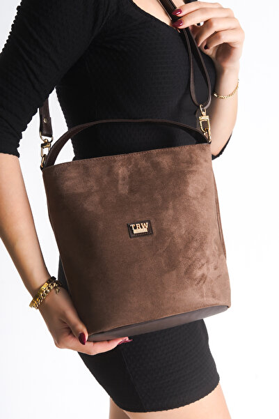 Solo Bag Women's Brown Suede Soft Shoulder Handle Crossbody Bag