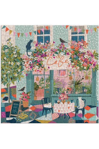Galison Afternoon Tea 500-Piece Jigsaw Puzzle (20 x 20 in) - Floral Illustration by Victoria Ball