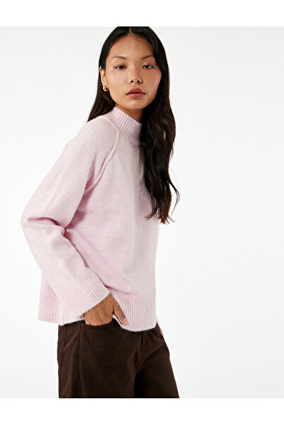 Koton سترة نسائية محبوكة باللون الوردي