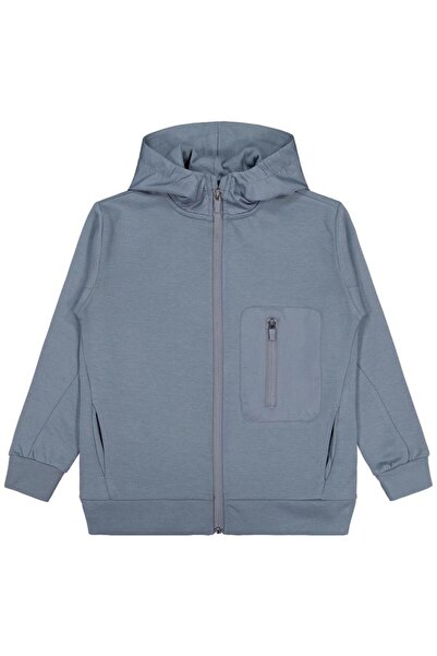 Civil Boys Labeled - Micro Paneled 10-13 Years Old Cardigan - Gray 11-12 Years Old