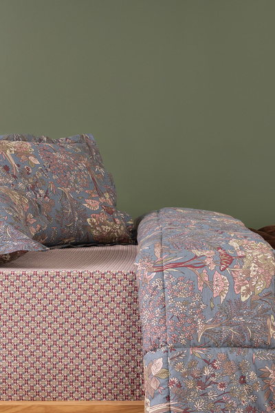 Puffy Danish Tek Kişilik Threefy Uyku Seti - Kahverengi