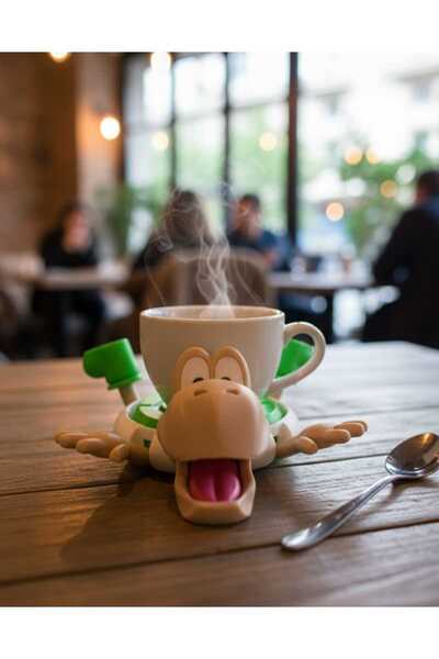 ATAY Hareketli Kaplumbağa Kupa Altlığı ve Bardak Tutucu