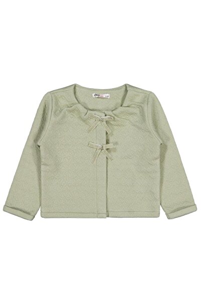 Civil Girls Cardigan with Bow on the Front for Ages 2-5 - Khaki 4-5 Years