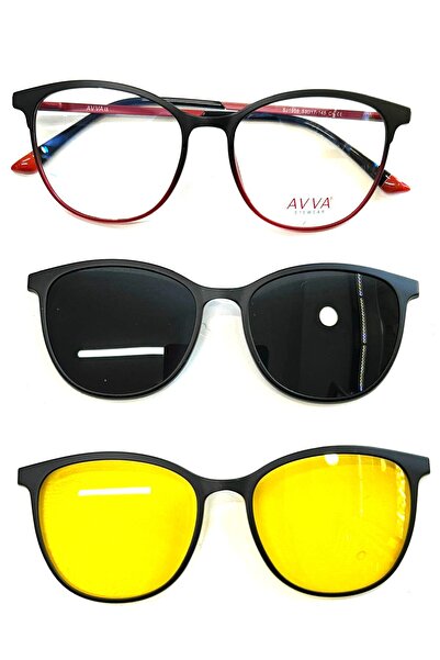 Avva 1908 C4 Polarized&Anti-Glare Clip-On Unisex Sunglasses