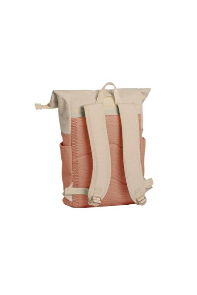 Daniel Ray Pittsburgh 15.6 inch Waterproof Rolltop Backpack, Pink with Beige