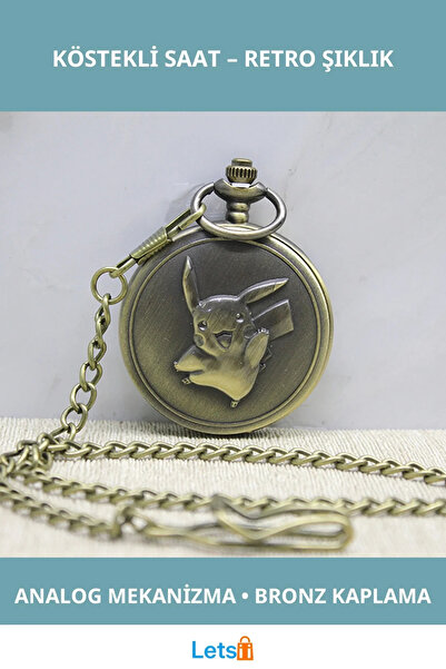 Letsii Pikachu Designed Retro Chain Watch