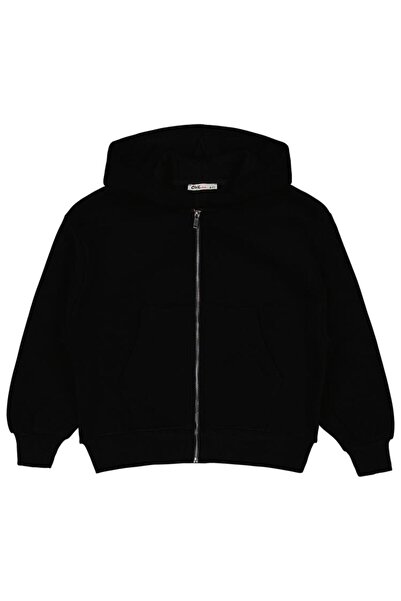 Civil Girls Plain Cardigan for Ages 6-9 - Black9-10 Years Old