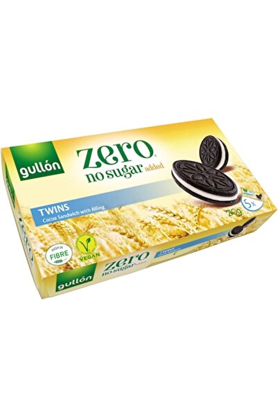 Gullon Biscuiti sandwich cu cacao si crema de lapte fara zahar adaugat, Gullo...