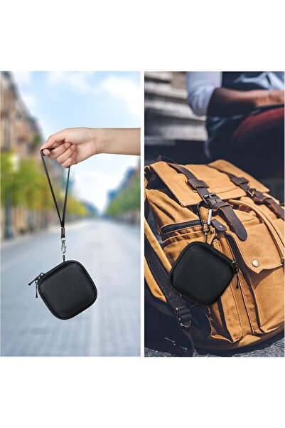 Lacdo Hard Carrying Case for WD Elements SE 1TB/2TB Portable SSD - Water-Resistant EVA, Black+Gray