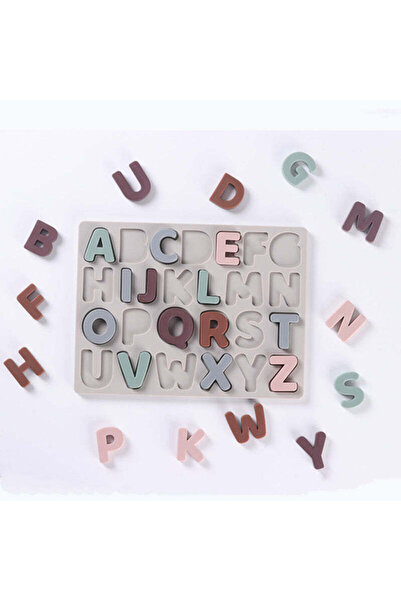 OEM Educational puzzle with silicone letters, 26 letters, pastel colors, for children over 2 years old