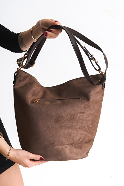 Solo Bag Women's Suede Soft Shoulder Handle Crossbody Bag