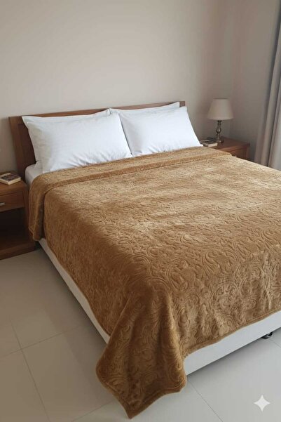 Tradinyom Χειμερινή βελούδινη κουβέρτα διπλού χρώματος χρυσού ζακάρ