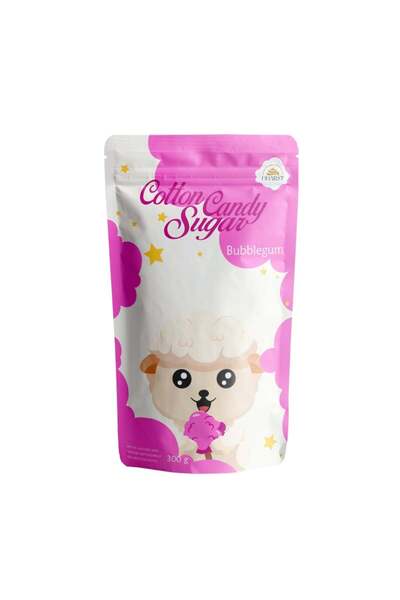 Dharst Zahar pentru vata pe bat - Roz - Aroma de Bubble Gum - - 0,3 kg