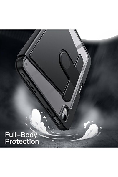 JETech 360° Rotating Case for iPad mini A17 Pro (2024) / mini 6 (2021) - Black