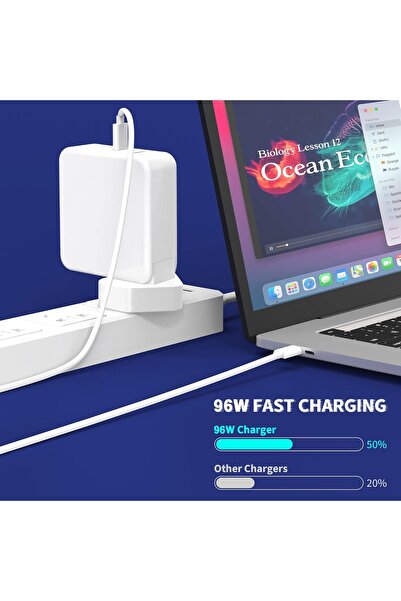 007 Generic USB-C 96W Charger - Compatible with MacBook Pro & MacBook Air and Laptops