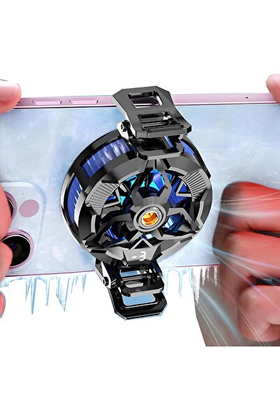 007 مبرد مغناطيسي محمول من ALISMAEEL مزود بمروحة وشاشة عرض لدرجة الحرارة (3 م...