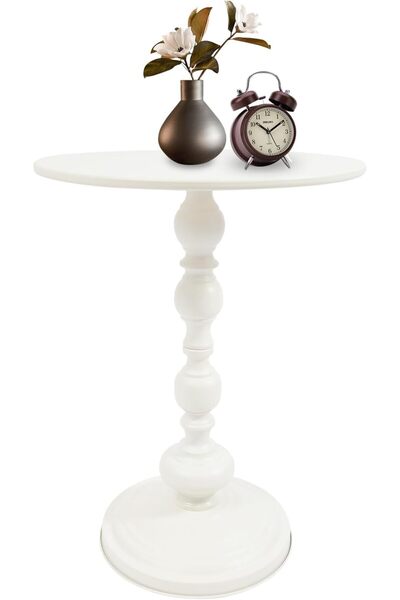 Twinkle Mart Small Round Carbon Steel End Table, 20.5in,