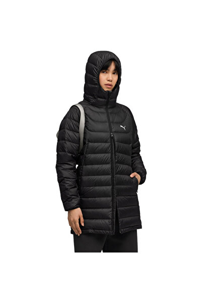 Puma Jacket Packlite Hooded Down Coat, Black, Women