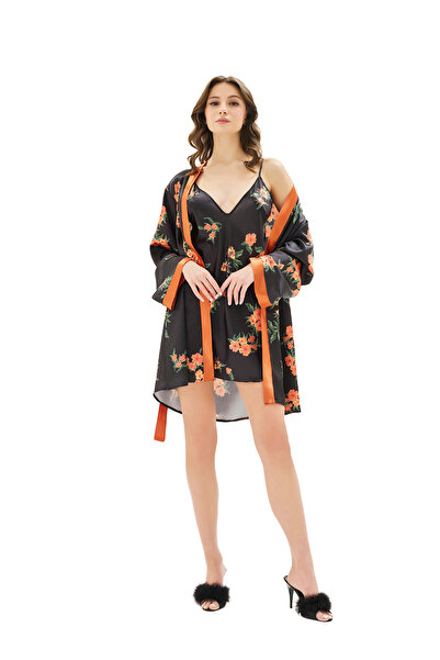 MOONGIRL KADIN SATEN KISA İKİLİ TAKIM