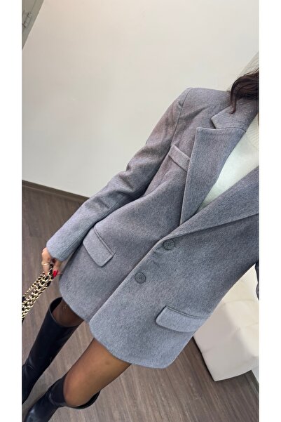 LOISY Women's Blazer Cut Fur Jacket