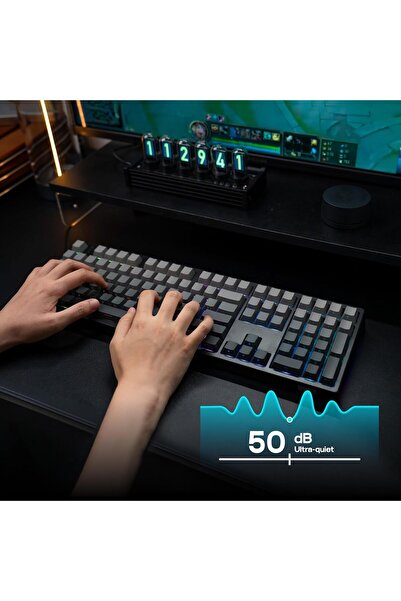 Epomaker TH108 Full-Size Mechanical Gaming Keyboard, 108 Keys, 8000mAh, Hot-Swap, RGB