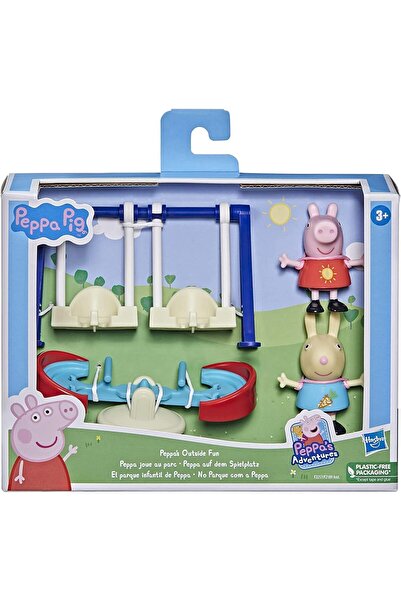 Peppa Pig Peppa's Adventures Outside Fun Preschool Toy, With 2 Figures And 3 Accessories, Ages Up