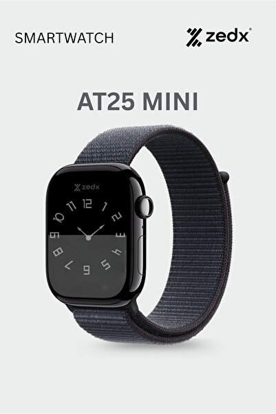 ZEDX ساعة ذكية AT 25 MINI سوداء - 41 مم