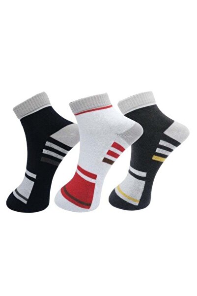 White Leaf 3 Pack Cushioned Ankle Socks - Arch Support, Cushion Comfort