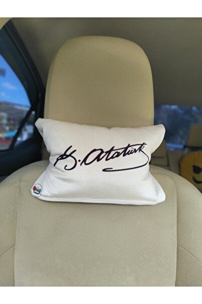 Butik وسادة رقبة للسيارة بتوقيع أتاتورك، قماش بيبي فيس