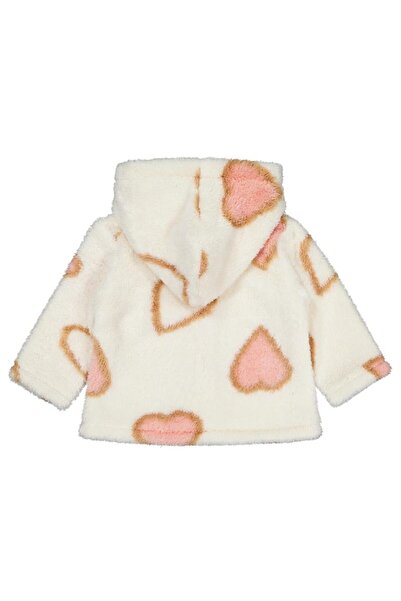 Civil Baby Kalp Baskılı 6-18 Ay Hırka - Pudra 18-24 Ay