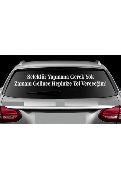 CALL REKLAM ARABA İÇİN "SELEKTÖR YAPMA"YAZILI STİCKER