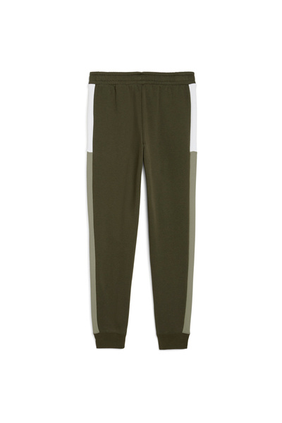 Puma Trousers Ess Block Sweatpants, Green, Kids