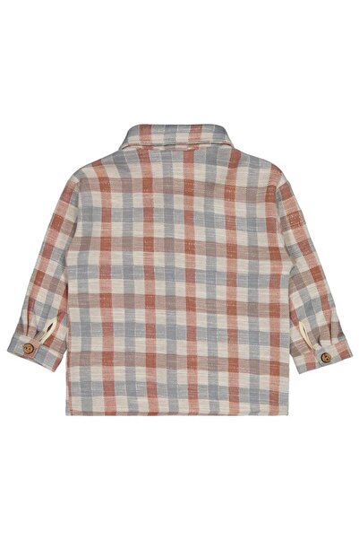 Civil Boys Plaid Shirt for Ages 2-5 - Orange3-4 Years